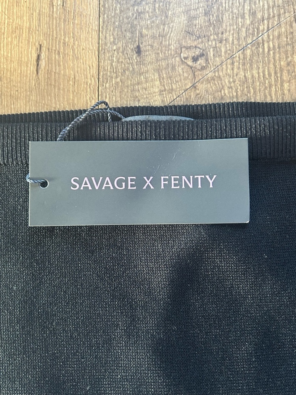 Savage X Fenty Flirty Figure Mini Skirt XL NWT Black Ponte Flare Casual Chic - Picture 5 of 11